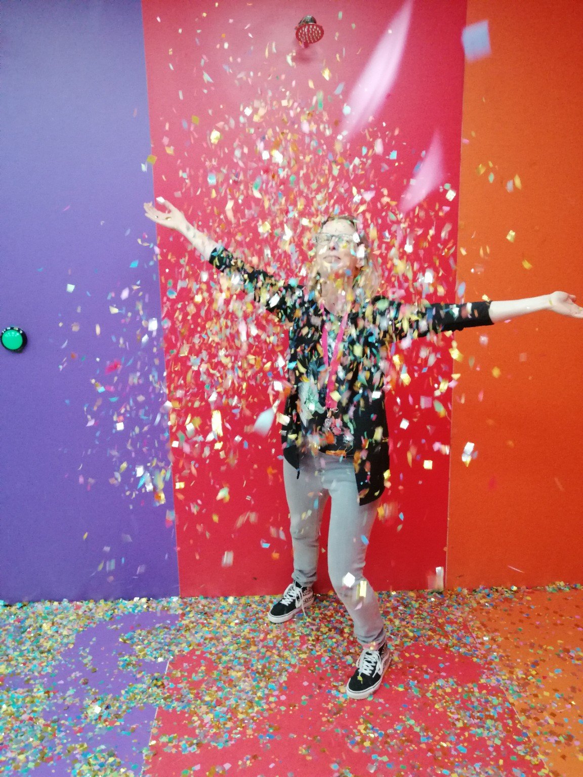 Alle reden voor confetti.