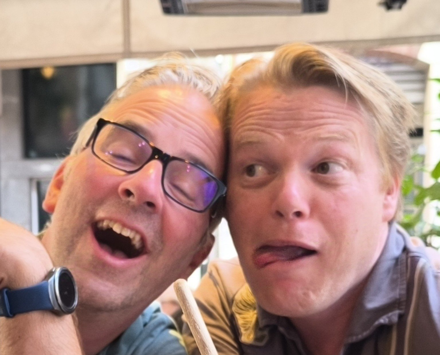 Samen plezier maken.